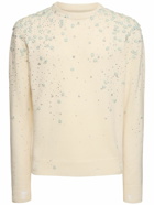AMIRI - Floral Embellished Cotton Knit Sweater