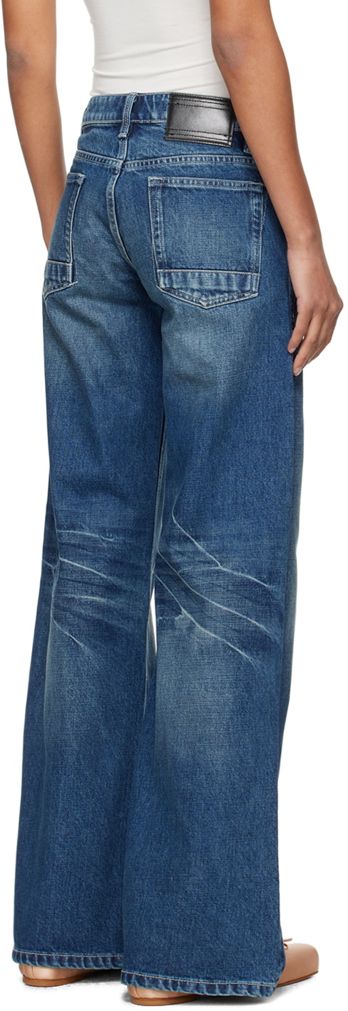 Fax Copy Express Blue 'The Wide' Jeans