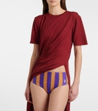 Saint Laurent Striped bikini bottoms