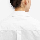 JW Anderson Women's Bow Tie Cropped Shirt in White