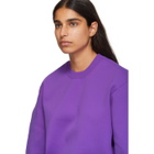 Tibi Purple Sculpted Sleeve Sweater