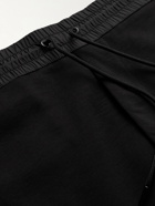 Moncler - Slim-Fit Tapered Logo-Appliquéd Cotton-Jersey Sweatpants - Black