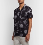 Onia - Vacation Camp-Collar Printed Cotton and Modal-Blend Shirt - Black