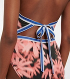 Dries Van Noten - Floral halterneck swimsuit