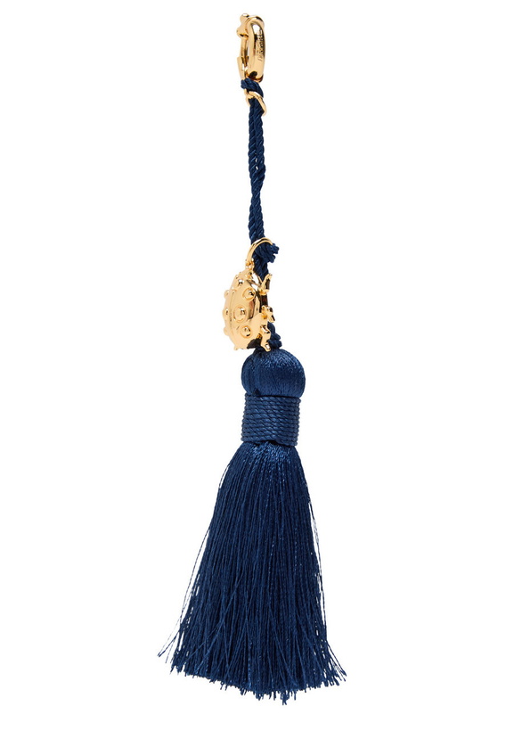 Photo: Timeless Pearly Tassel 24kt Gold-plated Keyring - Blue - One Size