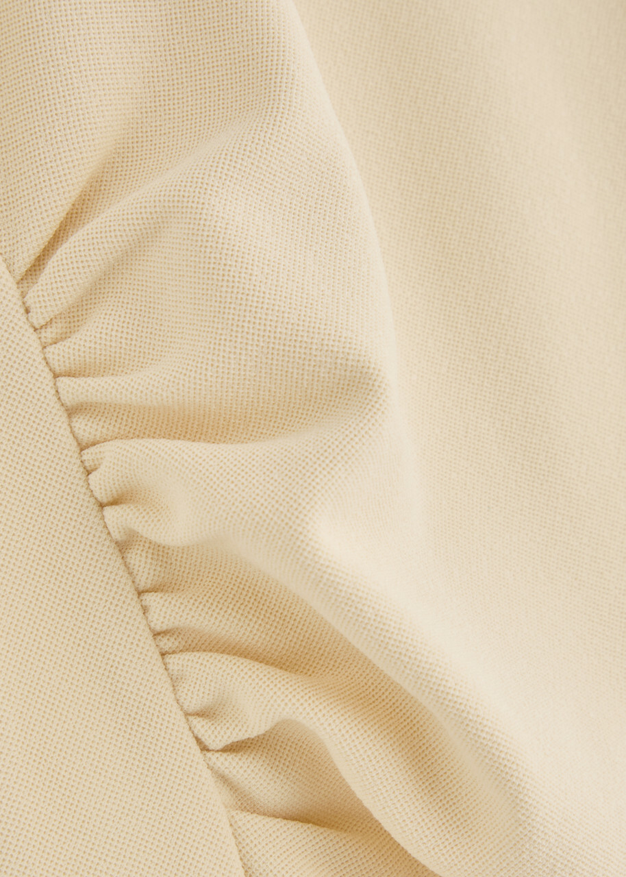Day Birger ET Mikkelsen Elyna Gathered Stretch-jersey Tank Cream