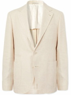 Brunello Cucinelli - Linen, Wool and Silk-Blend Twill Blazer - Neutrals