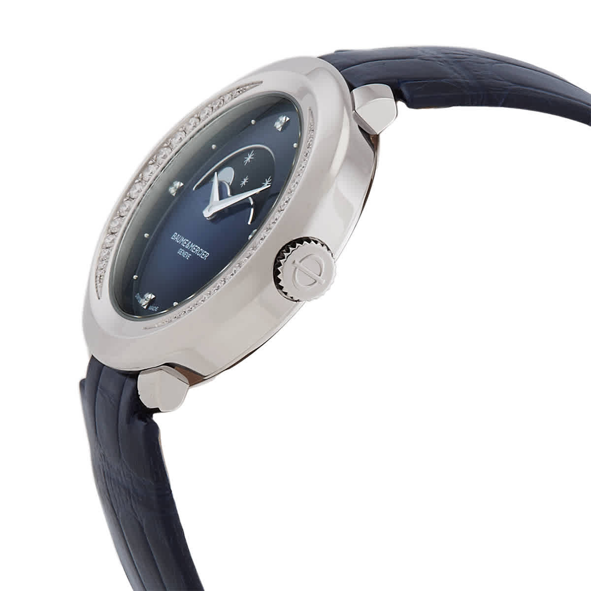 Baume et Mercier Promesse Blue Diamond Dial Ladies Watch MOA10347