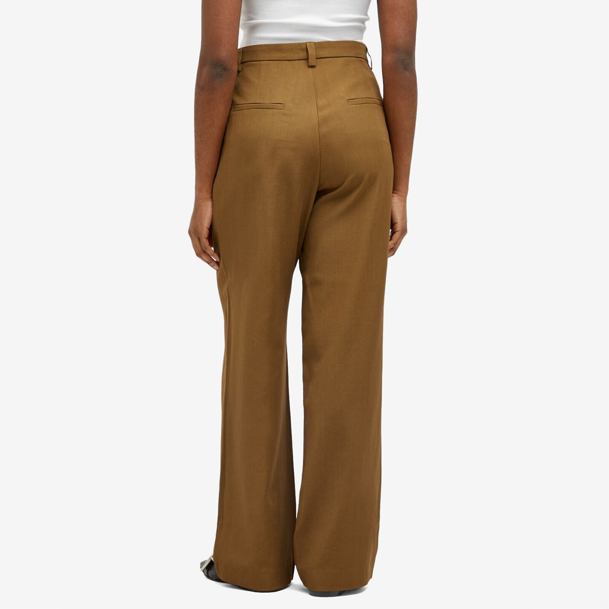 KASSL Editions Women's kassl Light Wool Trousers in Breen