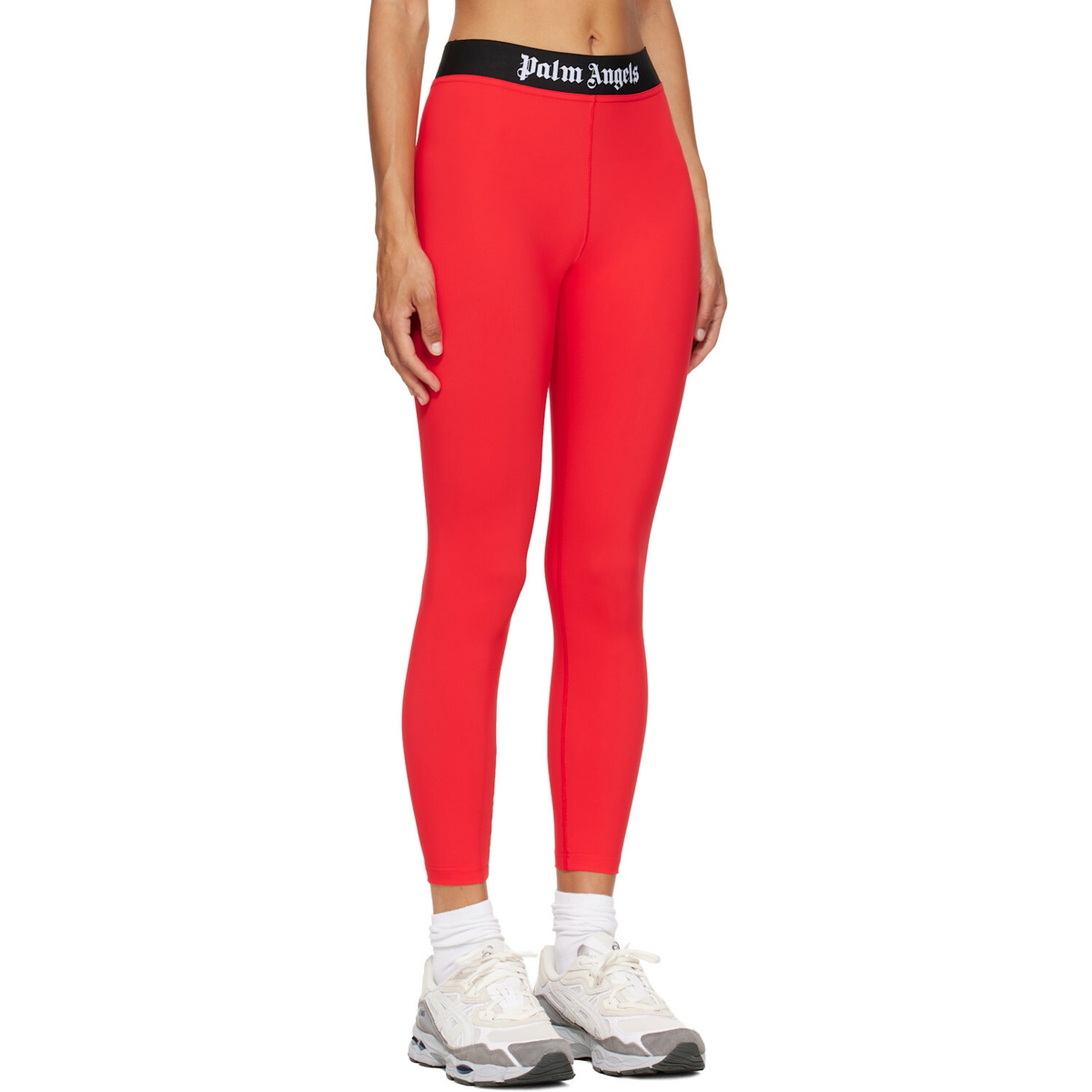 Palm Angels Red Classic Logo Sport Leggings