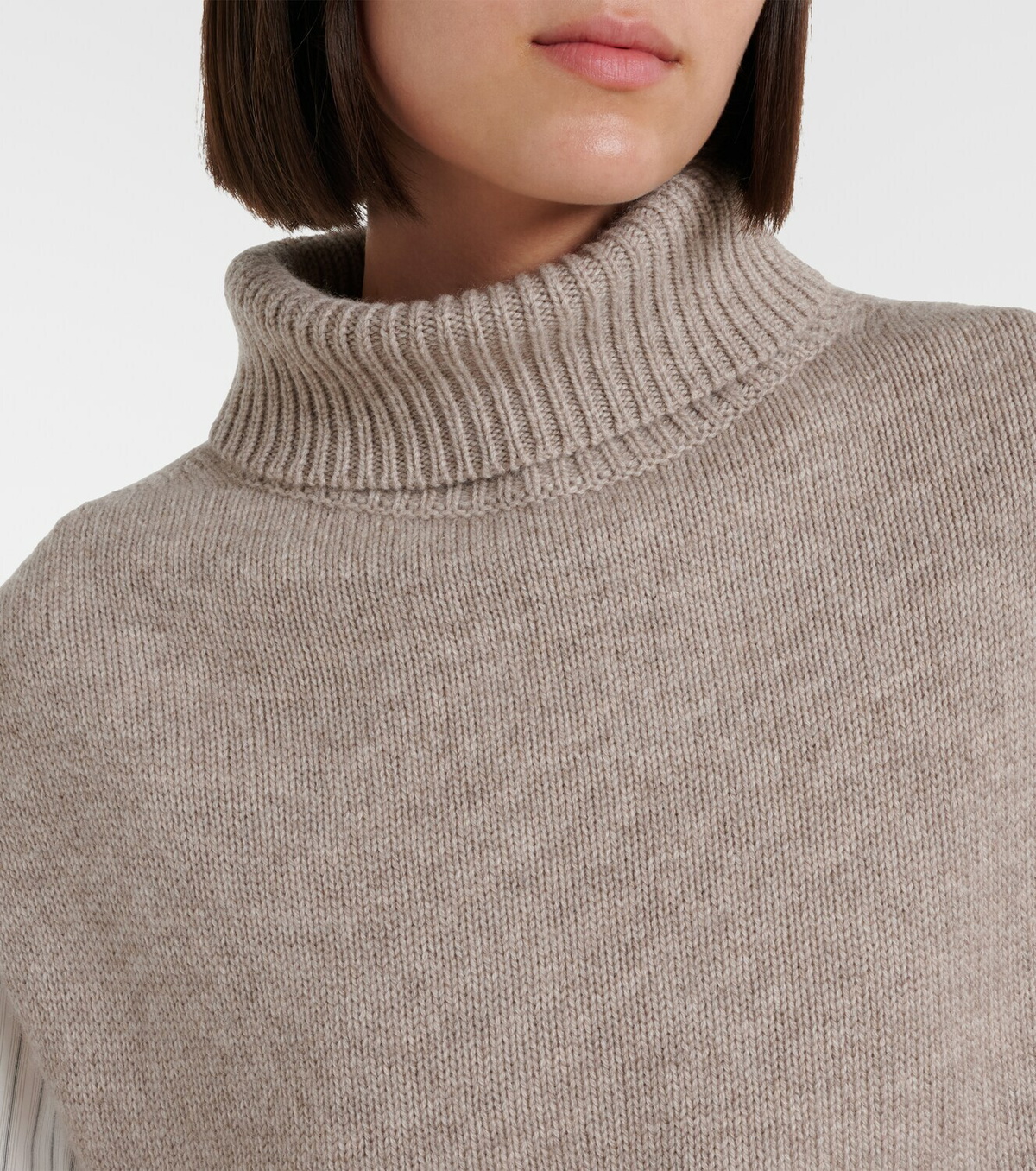 Jardin des Orangers Turtleneck wool and cashmere sweater vest