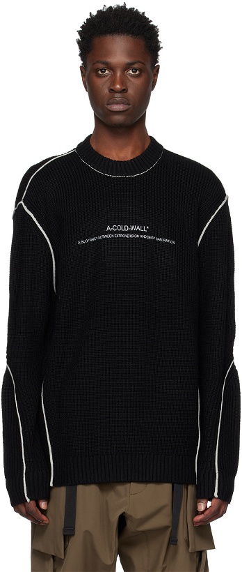 Photo: A-COLD-WALL* Black Dialogue Sweater