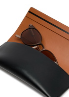 Zegna Round-frame Sunglasses - Brown Brown - One Size