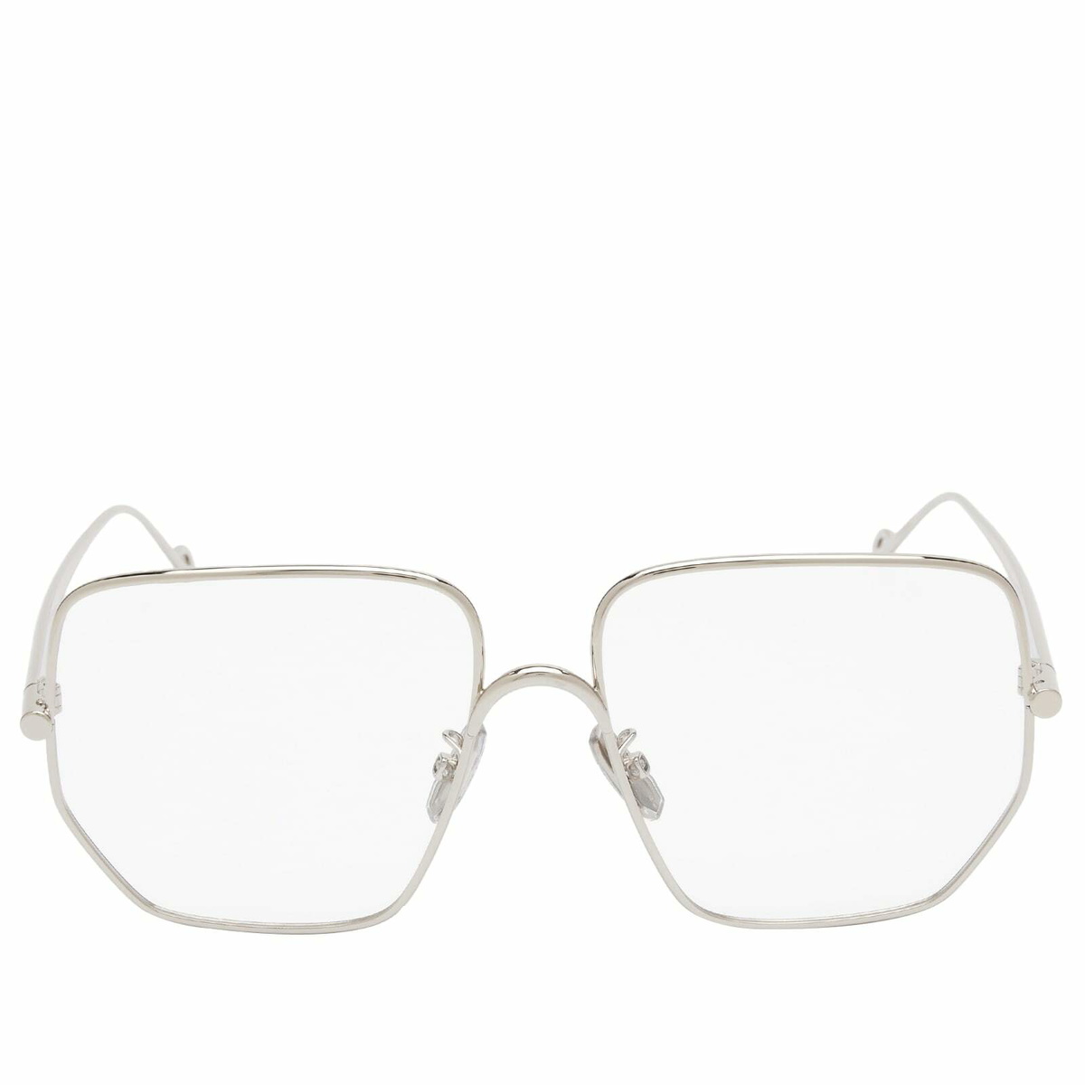 Loewe Eyewear Loewe Metal Optical Glasses in Shiny Palladium 