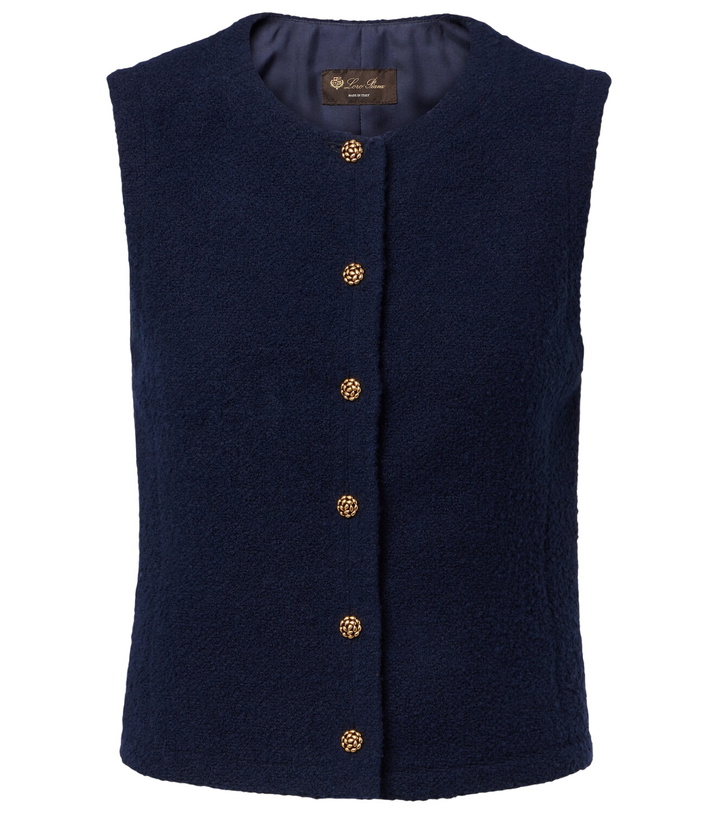 Photo: Loro Piana Cashmere and wool-blend vest