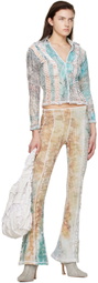 Luna Del Pinal Green Polyester Shirt