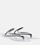 Alaïa Invisible leather thong sandals