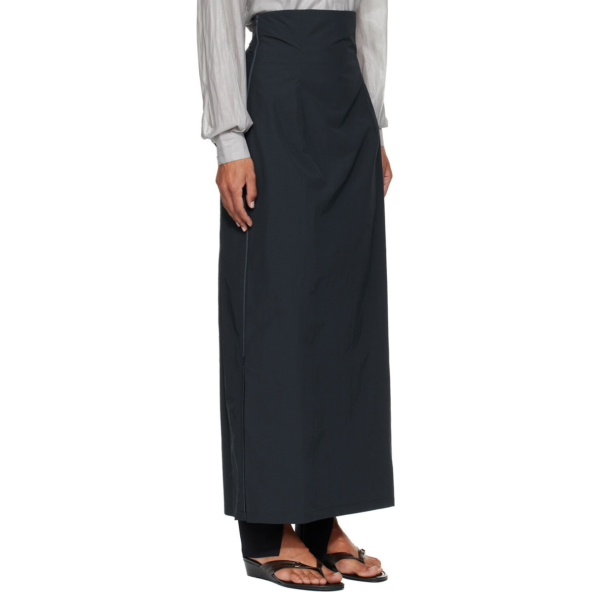 Paloma Wool Navy Fosca Maxi Skirt