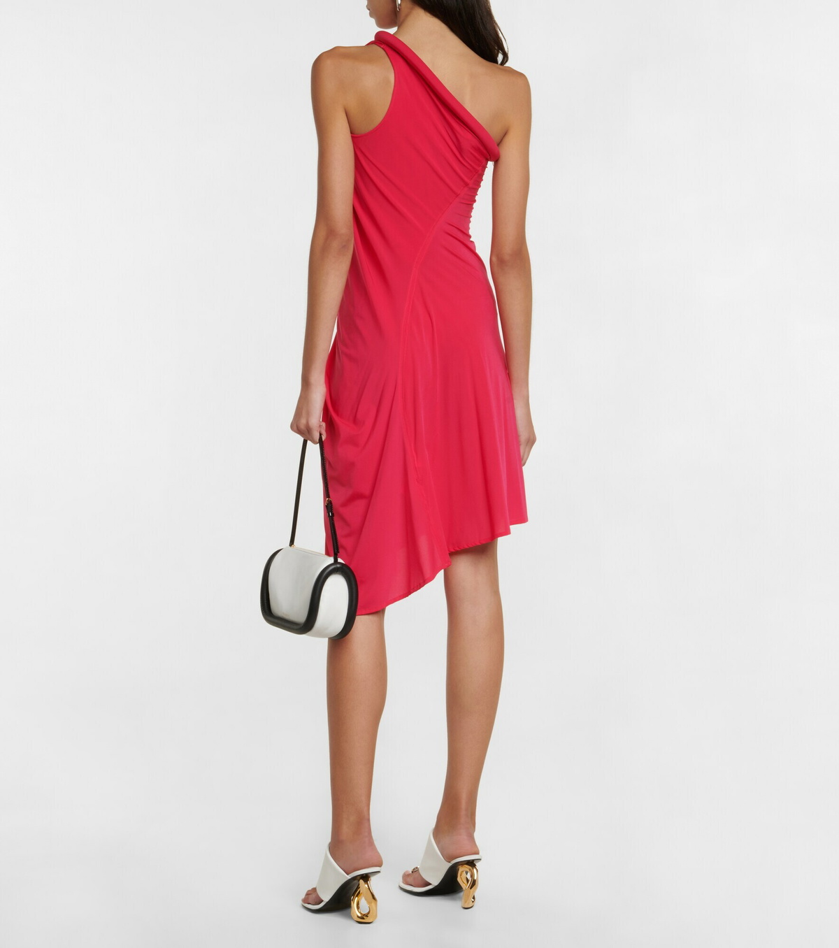 ワンピース JW ANDERSON Woman Dress Red DR0446PG1573 417 JW Anderson Draped Crepe Midi Dress red | modaoperandi