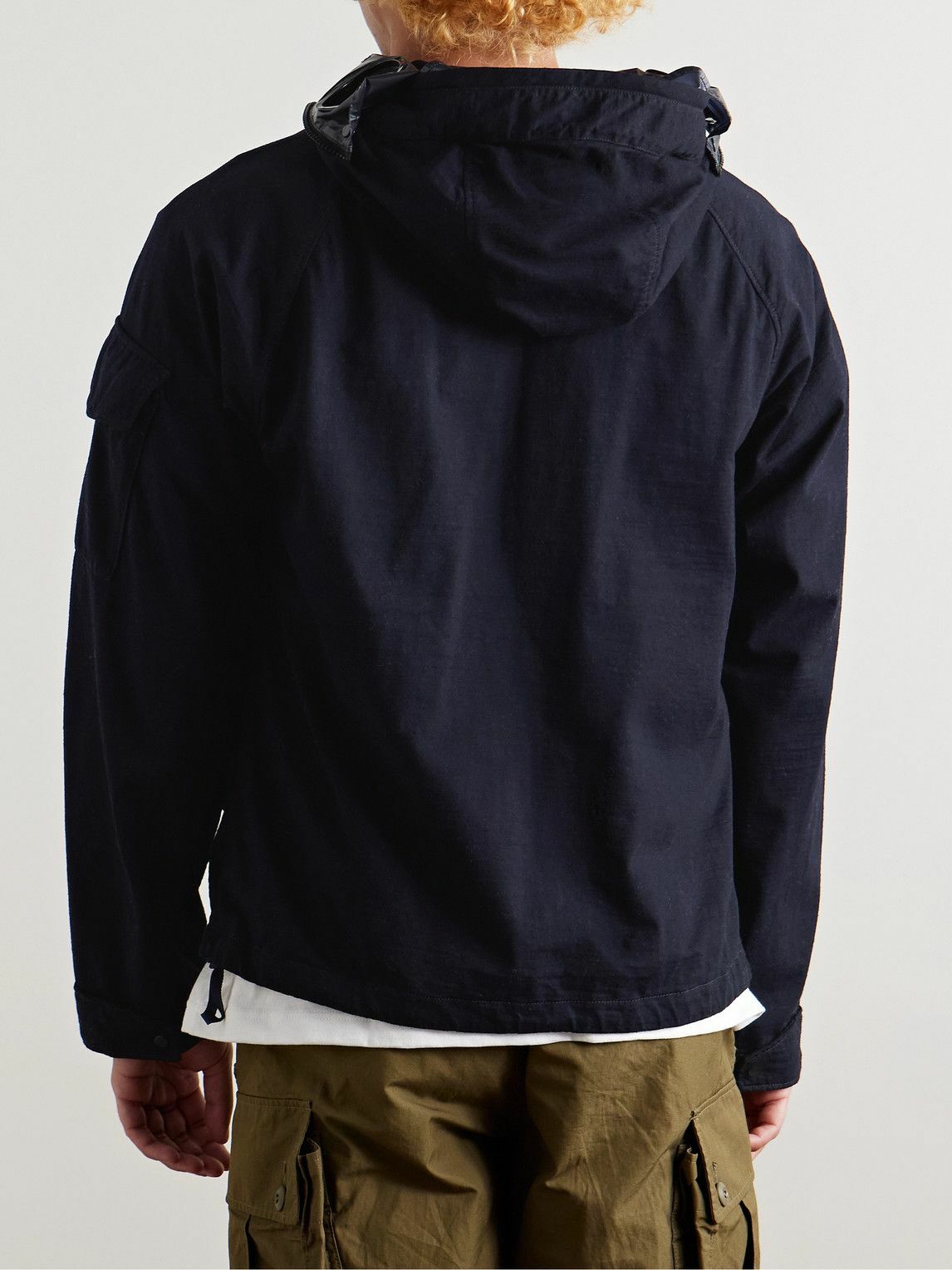 C.P. Company - Explorer Goggle-Appliquéd Jersey and Coated-Shell