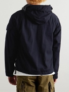 C.P. Company - Explorer Goggle-Appliquéd Jersey and Coated-Shell Hooded Jacket - Blue