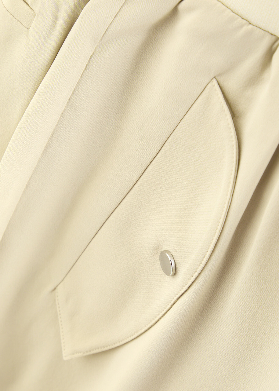 Helmut Lang Silk Shorts Cream