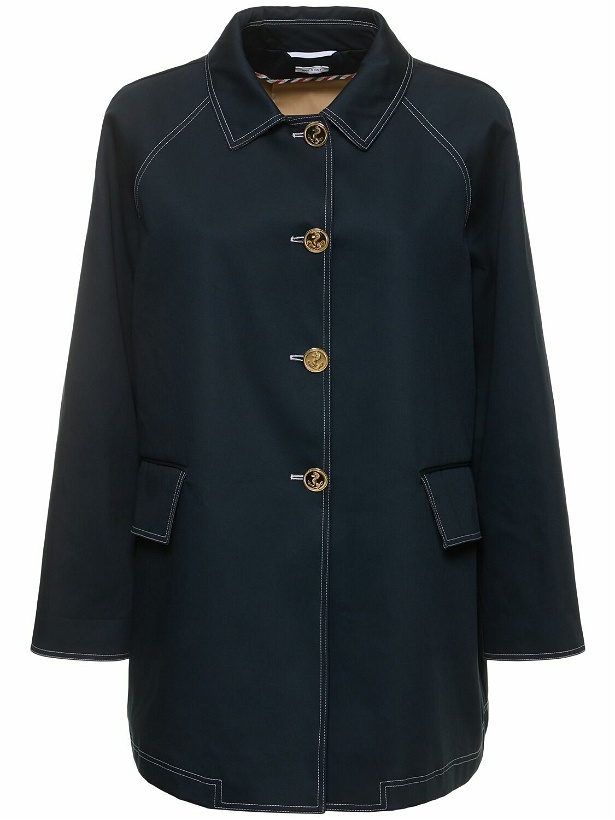 Photo: THOM BROWNE - Cotton Mackintosh Short Coat