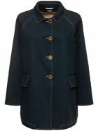 THOM BROWNE - Cotton Mackintosh Short Coat