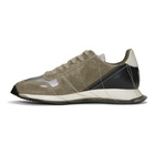 Rick Owens Grey and Silver New Vintage Runner Sneakers