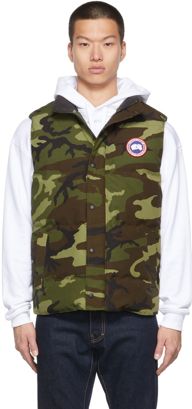 Photo: Canada Goose Green Down Camouflage Garson Vest