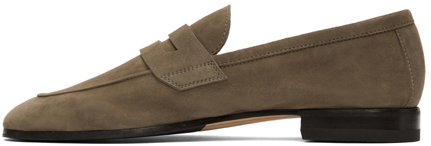 Paul Stuart Taupe Suede Macao II Loafers
