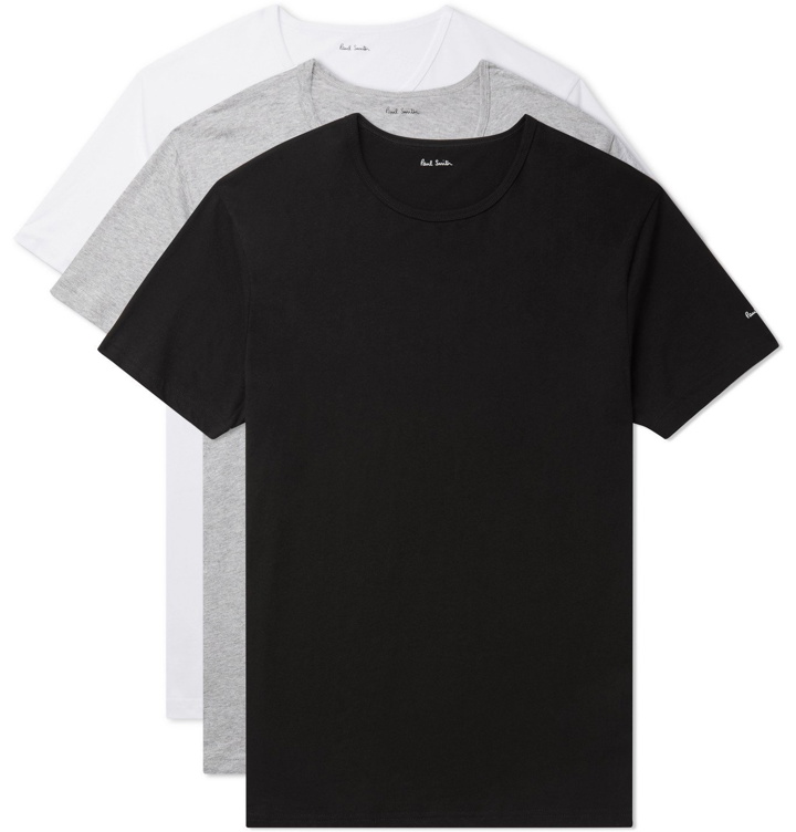 Photo: PAUL SMITH - Three-Pack Cotton-Jersey T-Shirts - Multi