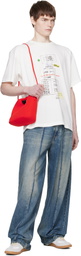 MM6 Maison Margiela Orange Mesh Crossbody Bag