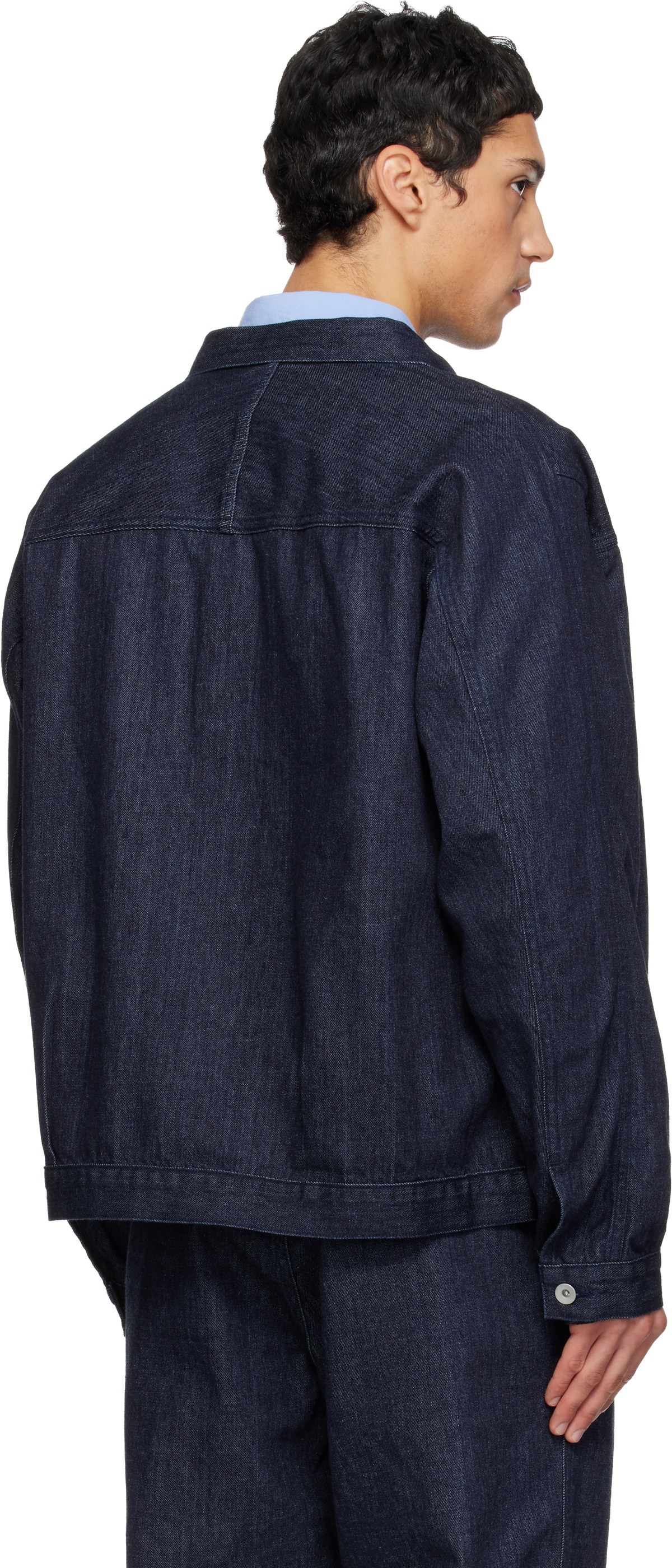 nanamica Blue Short Denim Jacket
