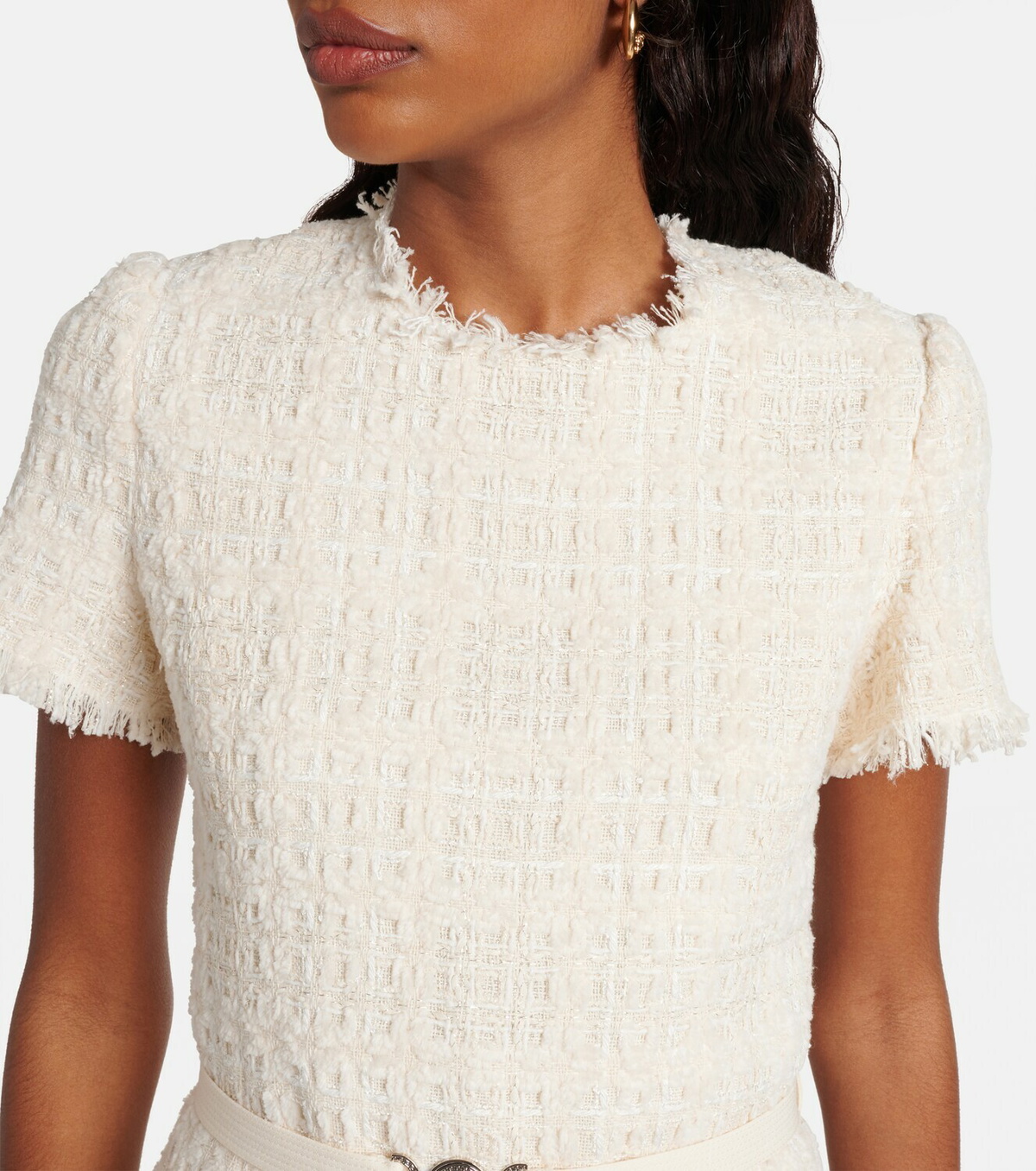 Versace Medusa '95 cotton-blend tweed minidress