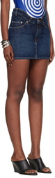 Jean Paul Gaultier Blue 'The Curved' Denim Miniskirt