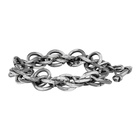 Chin Teo Silver Spiral Chain Bracelet