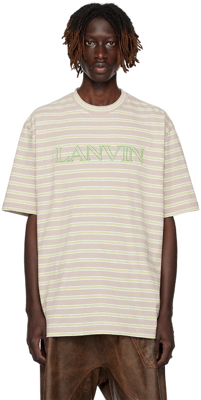 Photo: Lanvin Gray Classic Curb T-Shirt