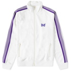 Needles Men's Poly Smooth Track Jacket in Ice White
