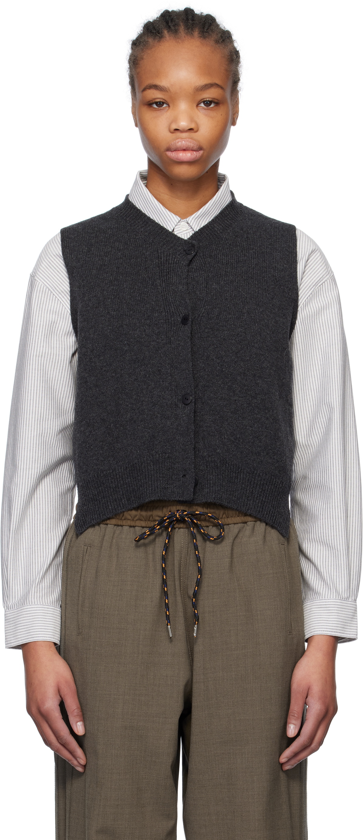 Cordera Gray Wool & Cashmere Vest