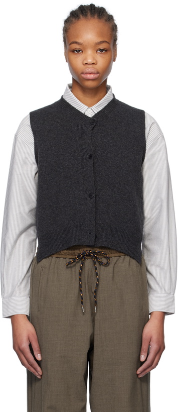 Photo: Cordera Gray Wool & Cashmere Vest