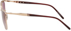 Matsuda Rose Gold & Burgundy M3109 Sunglasses