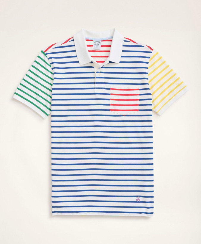 Photo: Brooks Brothers Men's Slim Fit Fun Stripe Polo Shirt