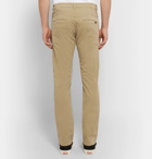 Nudie Jeans - Slim Adam Garment-Dyed Stretch-Cotton Twill Trousers - Men - Beige