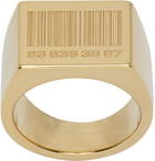 VTMNTS Gold Barcode Ring