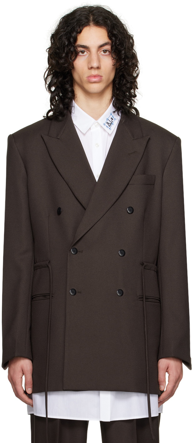 Random Identities Brown Coulisse Blazer