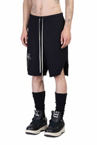 Rick Owens x Champion Beveled Pods Shorts In Black Cotton