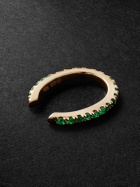 KOLOURS JEWELRY - Spectra Oval Gold Emerald Ear Cuff
