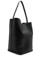 The Row Park Large Leather Tote - Black - One Size