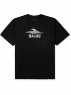 Local Authority LA - Razor Wave Printed Cotton-Jersey T-Shirt - Black